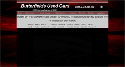 Desktop Screenshot of butterfieldusedcars.com
